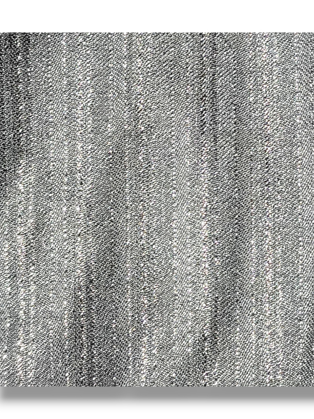 Dolce & Gabbana Dress Pants Metallic Silver Pinstripe Wide Leg Pants Y2K Vintage - Picture 4 of 15